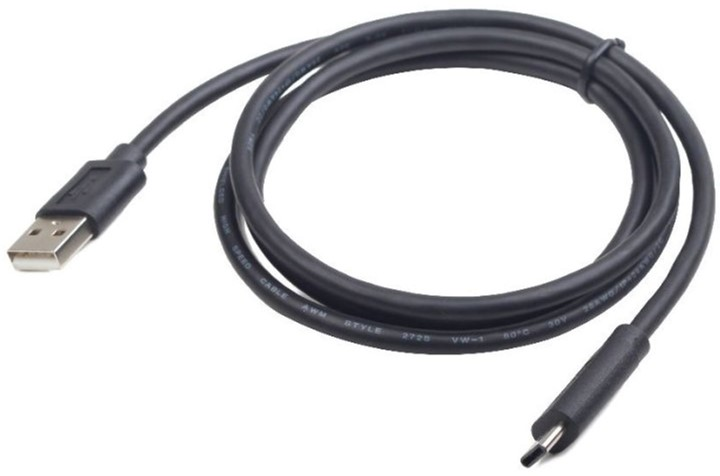 Cablexpert USB do USB typu C 1,8 m czarny (CCP-USB2-AMCM-6) - obraz 2