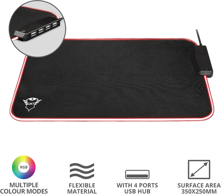 Podkładka pod mysz Trust GXT 765 Glide-Flex RGB (TR23646) - obraz 9