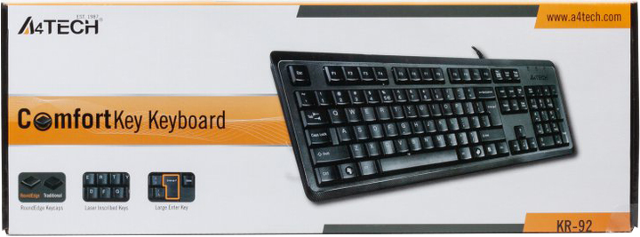 Клавіатура дротова A4Tech KR-92 USB (4711421933780) - зображення 3