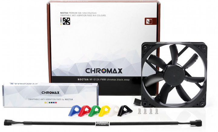Chłodzenie Noctua NF-S12A PWM chromax.black.swap - obraz 3