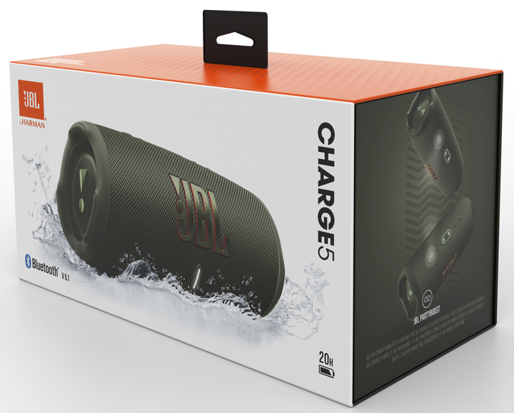 Głośnik przenośny JBL Charge 5 Green (JBLCHARGE5GRN) - obraz 8