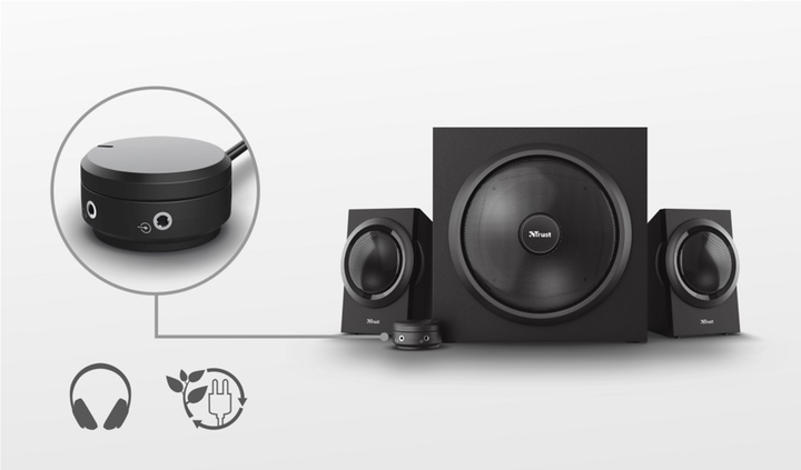 Акустична система Trust Yuri 2.1 Speaker Set (23696) - зображення 6