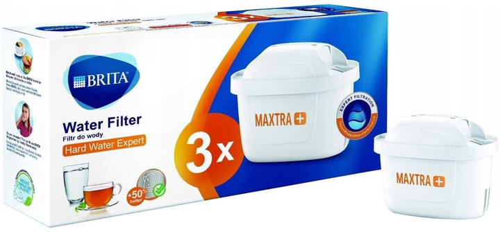 Wkład do filtrów dzbankowych Brita MAXTRA+ do twardej wody 3szt (1038700) - obraz 1