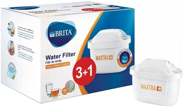 Wkład do filtrów dzbankowych Brita MAXTRA+ Limescale do twardej wody zestaw promocyjny 3+1 (1038704) - obraz 1