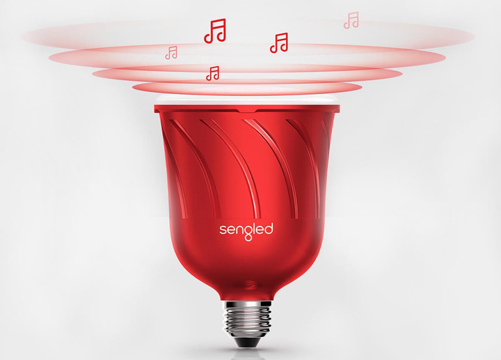 Inteligentna lampa Sengled Pulse Satellite 8W Bluetooth Red (światło LED z głośnikiem JBL BT) (C01-BR30EUSC) - obraz 5