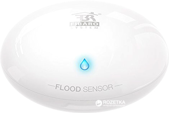 Розумний датчик протікання води FIBARO Flood Sensor Z-Wave Білий (FGFS-101_ZW5) - зображення 1