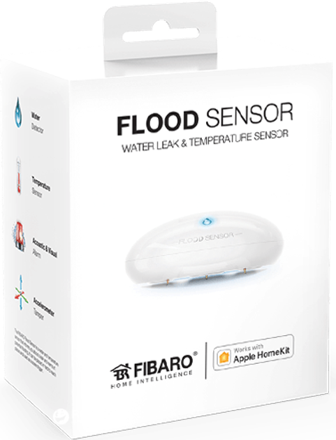 Inteligentny czujnik wycieku wody FIBARO Flood Sensor Z-Wave Biały (FGFS-101_ZW5) - obraz 3