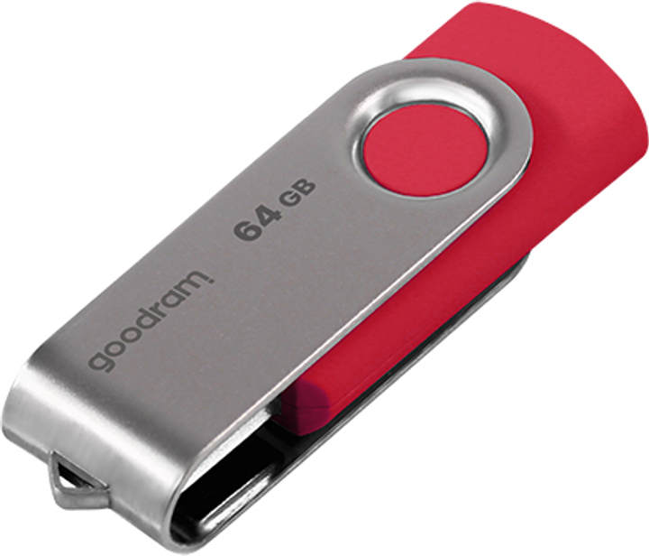 Pendrive Goodram Twister 64GB USB 3.0 Red (UTS3-0640R0R11) - obraz 2