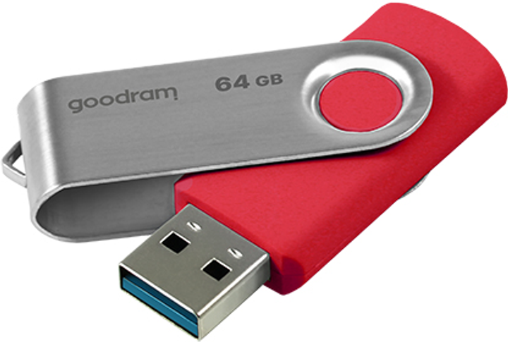 Pendrive Goodram Twister 64GB USB 3.0 Red (UTS3-0640R0R11) - obraz 3
