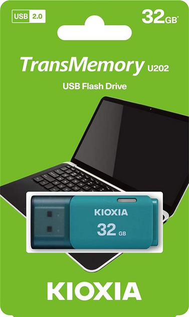 Pendrive KIOXIA TransMemory U202 32GB USB 2.0 Blue (LU202L032GG4) - obraz 3