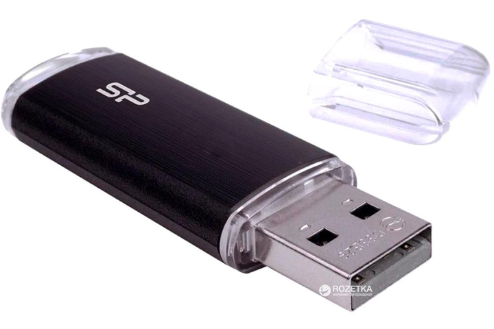 Pendrive Silicon Power Ultima U02 32GB Black (SP032GBUF2U02V1K) - obraz 2