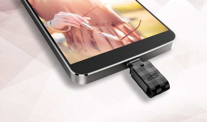 Pendrive Silicon Power Swivel C31 16GB USB 3.1 + Type-C Black/Silver (SP016GBUC3C31V1K) - obraz 9