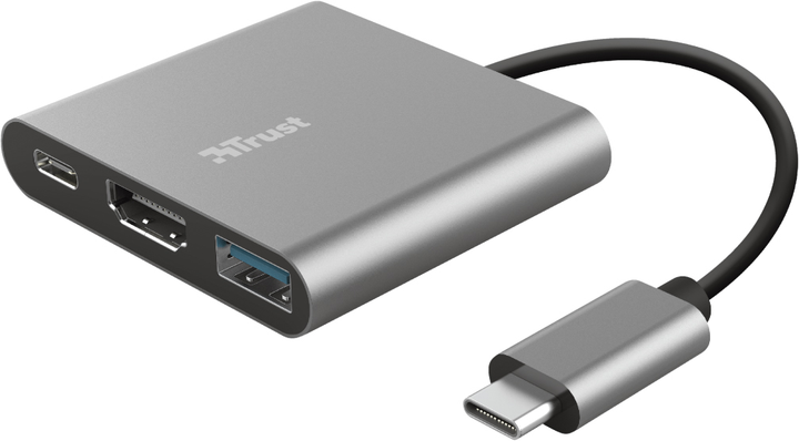 USB-хаб Trust Dalyx 3-in-1 Multiport USB-C Adapter (23772) - зображення 1