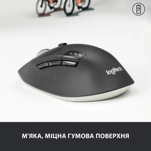 Mysz Logitech M720 Triathlon Bezprzewodowa/Bluetooth Czarna (910-004791) - obraz 2