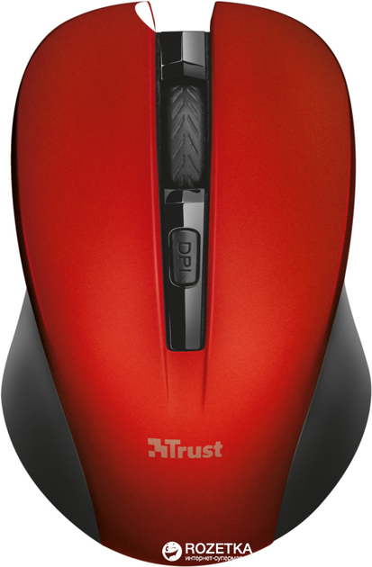 Mysz Trust Mydo Silent Wireless czerwona (TR21871) - obraz 1