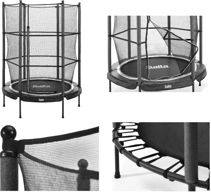 Батут Salta Junior trampoline круглий 140 см Black (5426A) - зображення 5