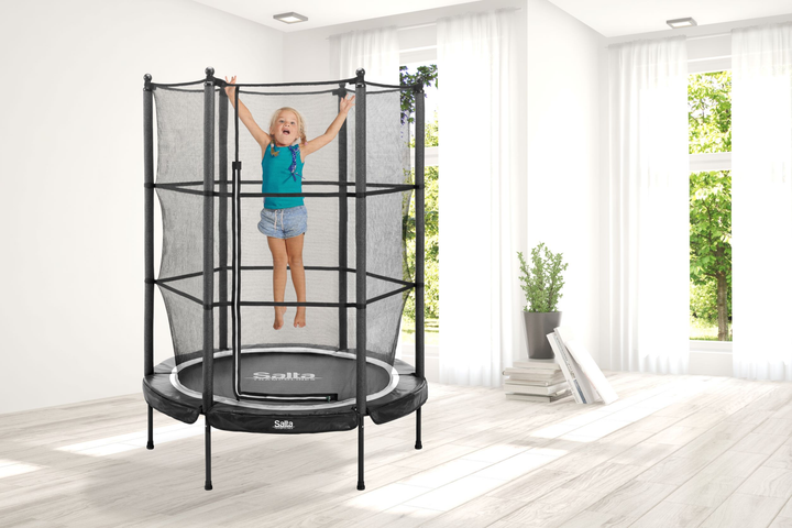 Батут Salta Junior trampoline круглий 140 см Black (5426A) - зображення 6