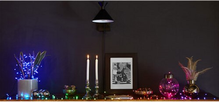 Girlanda LED Smart LED Twinkly Strings RGBW 400, BT+WiFi, Gen II, IP44, czarny kabel (TWS400SPP-BEU) - obraz 10