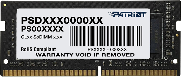 Оперативна пам'ять Patriot SODIMM DDR4-2666 16384MB PC4-21328 Signature Line (PSD416G266681S) - зображення 1