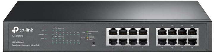 Przełącznik PoE TP-LINK TL-SG1016PE (110 W) Gigabit (TL-SG1016PE) - obraz 1