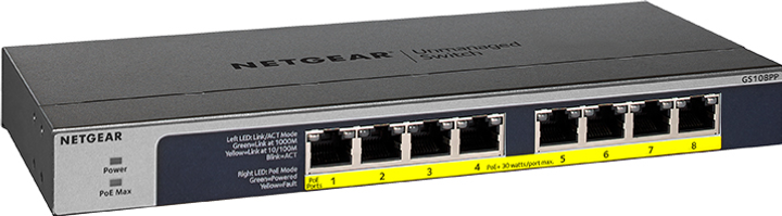 Przełącznik Netgear GS108PP (GS108PP-100EUS) - obraz 2