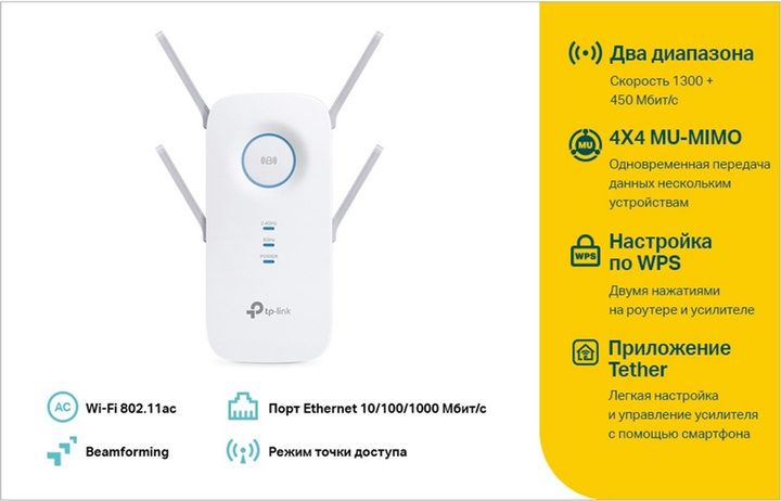 Wzmacniacz sygnału TP-LINK RE650 - obraz 6