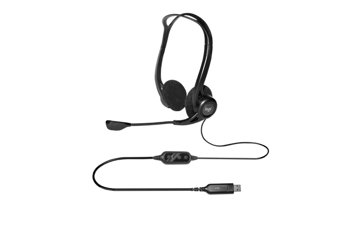 Słuchawki z mikrofonem Logitech 960 Czarny (981-000100) - obraz 3