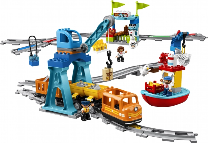 Zestaw klocków LEGO DUPLO Pociąg towarowy 105 elementów (10875) - obraz 2
