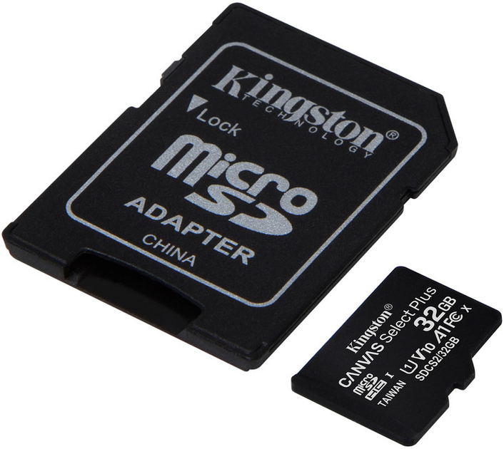 Kingston microSDHC 32GB Canvas Select Plus Class 10 UHS-I U1 V10 A1 + SD-адаптер (SDCS2/32GB) - зображення 2