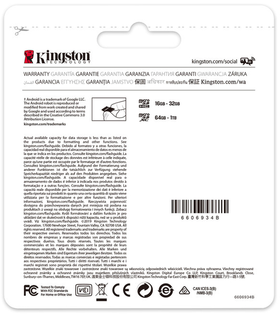 Kingston microSDXC 64 GB Canvas Select Plus Class 10 UHS-I U1 V10 A1 + adapter SD (SDCS2/64 GB) - obraz 4