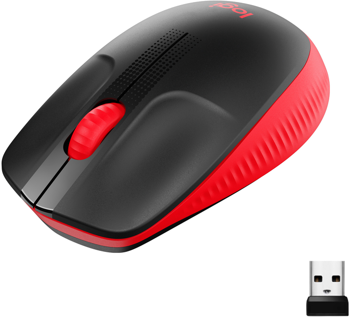 Mysz Logitech M190 Wireless czerwona (910-005908) - obraz 1