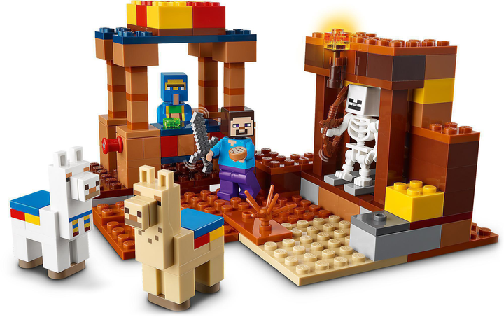 Zestaw klocków LEGO Minecraft Punkt handlowy 201 element (21167) - obraz 2