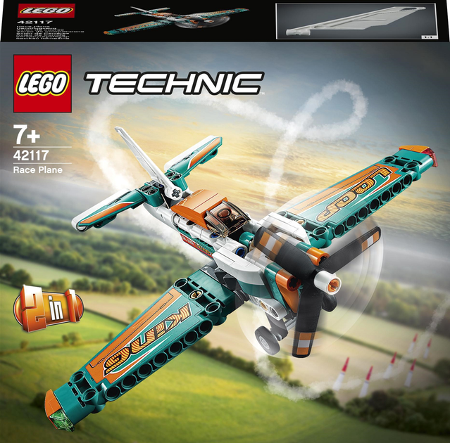 Zestaw klocków LEGO Technic Samolot wyścigowy 154 elementy (42117) - obraz 1