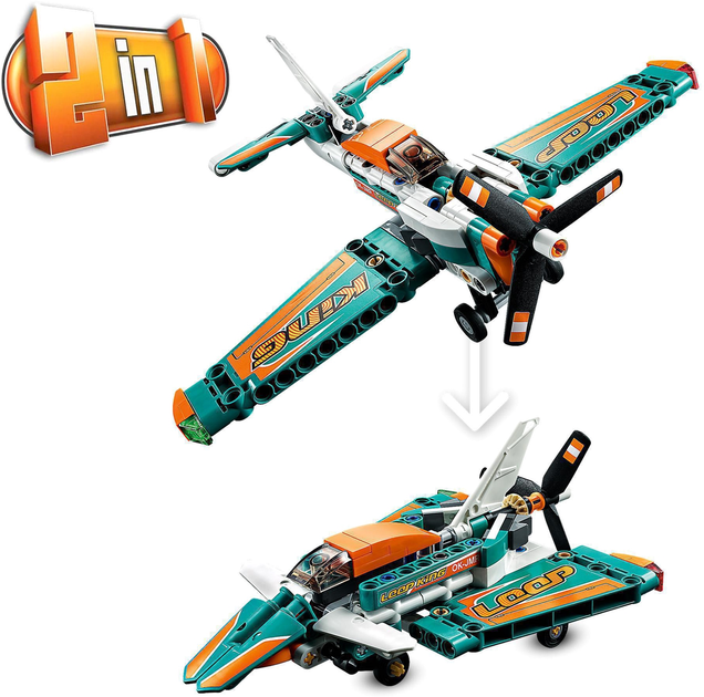 Конструктор LEGO Technic Спортивний літак 154 деталі (42117) - зображення 9