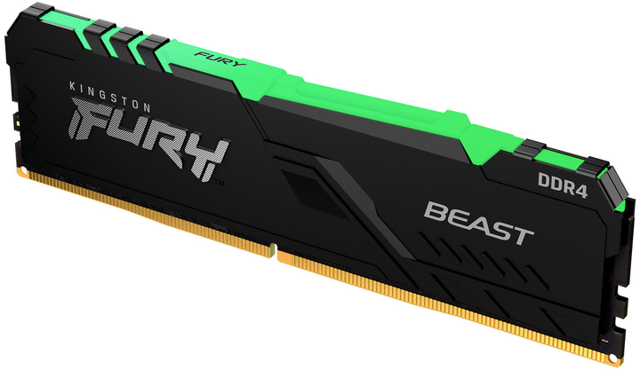 RAM Kingston Fury DDR4-3200 16384MB PC4-25600 Bestia RGB Czarny (KF432C16BB1A/16) - obraz 3