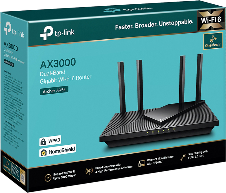 Маршрутизатор TP-LINK Archer AX55 - зображення 4