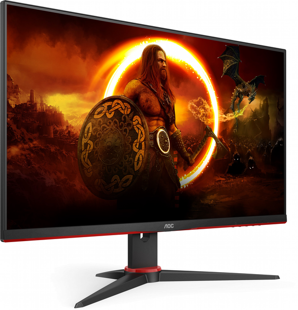 Monitor 23.8" AOC 24G2SAE/BK - 165 Hz / Adaptive Sync / G-SYNC Compatible DisplayPort / Freesync Premium / DisplayHDR 400 / Speaker - obraz 4