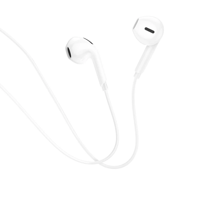 Наушники BOROFONE BM71 Light song universal earphones with mic White - изображение 2