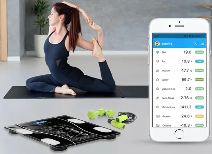 Весы напольные умные фитнес весы А-8003 Bluetooth до 180 кг Смарт весы с приложением - изображение 10