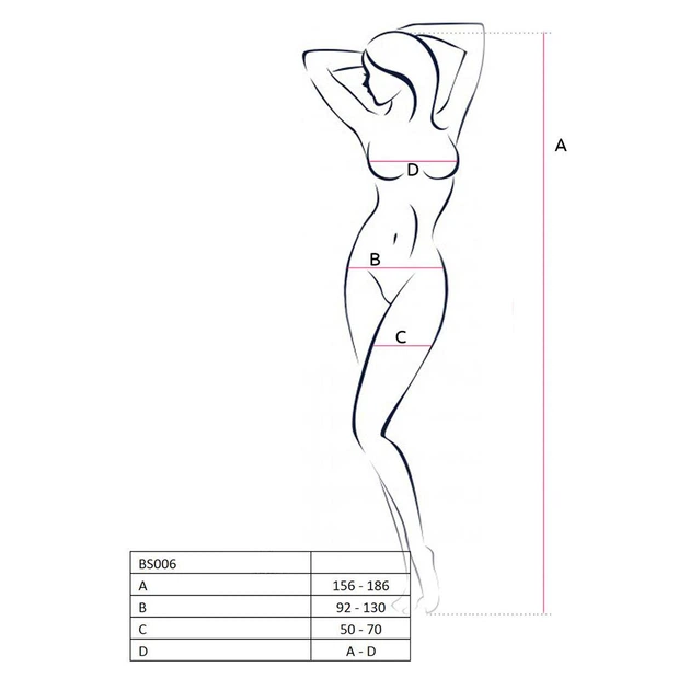 Бодистокинг Passion BS006 white, комбинезон, имитация чулок и пояса - изображение 4
