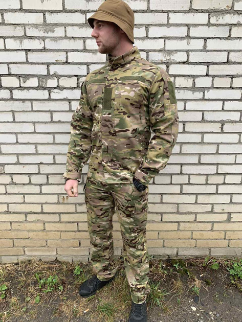 Мужской армейский костюм мультикам для ВСУ (ЗСУ) Tactical тактическая форма Турция 7162 56 р - изображение 1