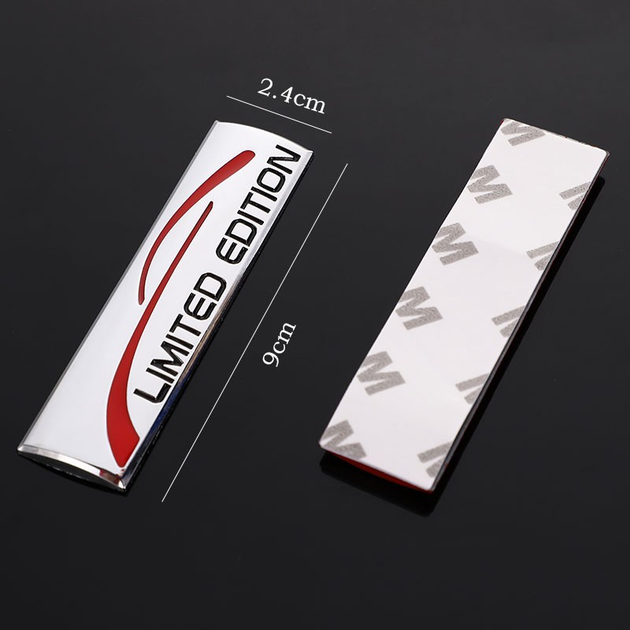 Наклейка на авто Limited Edition металлическая 9.1x2.8 cm Хром (sv0395 ...