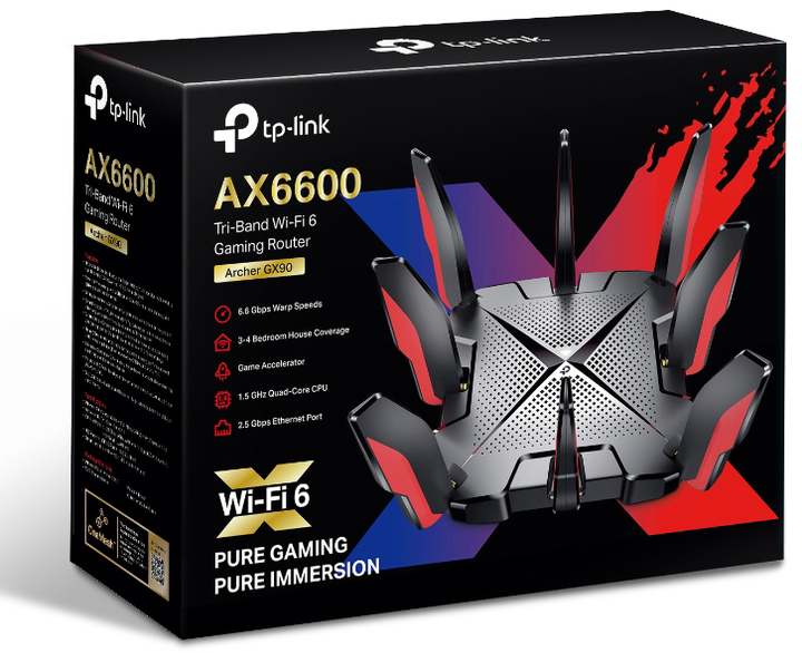 TP-Link AX6600 Archer GX90 ゲーミングルーター Archer GX90 | AX6600 トライバンドWi-Fi 6ゲーミングルーター