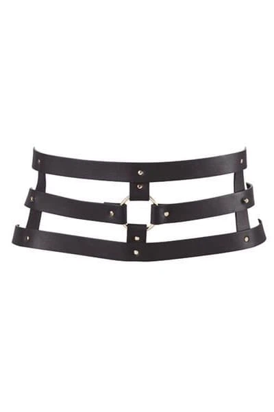 Портупея-пояс Bijoux Indiscrets MAZE Wide Belt and Restraints екошкіра Чорний One Size - Фото 1 Портупея-пояс Bijoux Indiscrets MAZE Wide Belt and Restraints екошкіра Чорний One Size - зображення 1