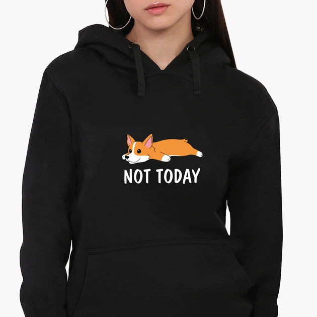 Худі жіночий Не сьогодні (Not Today) (8921-2019-2) Чорний M - Фото 1 Худі жіночий Не сьогодні (Not Today) (8921-2019-2) Чорний M - зображення 1