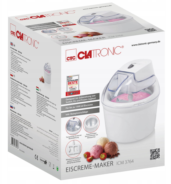 Мороженица полуавтоматическая Clatronic ICM 3764 - изображение 7
