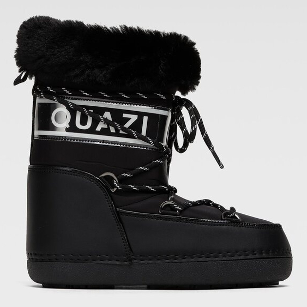 Śniegowce damskie wysokie Quazi NS9042-01 38/39 25.3 cm Czarne (5904862225753) - obraz 1