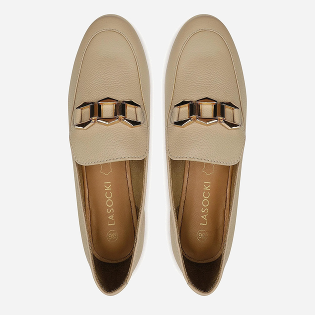 Жіночі лофери Lasocki WI16-ZARA-05 38 24.8 см Beige (5904862057699) - зображення 5
