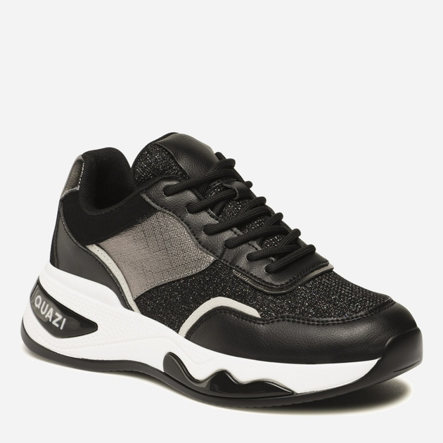 Sneakersy damskie na platformie do kostki Quazi WS111-05 40 26 cm Czarne (5904862135113) - obraz 2
