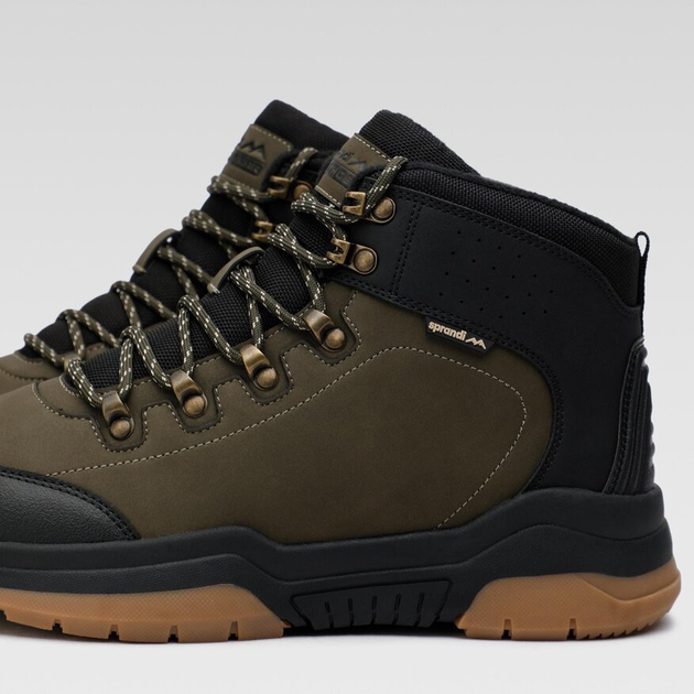 Zimowe buty trekkingowe męskie wysokie Sprandi MP07-11736-01 42 26.5 cm Khaki (5904862071213) - obraz 3